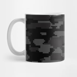 Black Camo pattern digital Camouflage Mug